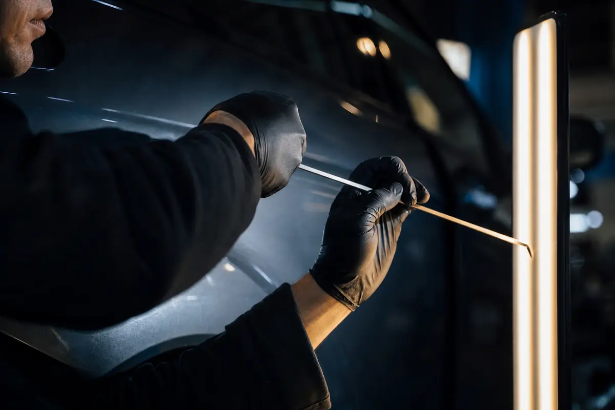PDR technician at work